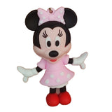 3D PVC Figure Keychain - Mickey and Friends - Minnie Mouse Pink Polka Dot Dress
