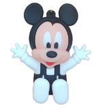 3D PVC Figure Keychain - Mickey and Friends - Mickey Mouse Overalls Sitting
