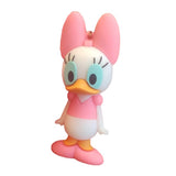 3D PVC Figure Keychain - Mickey and Friends - Chibi Daisy Duck Pink