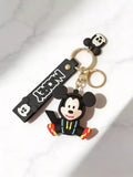 3D PVC Figure Keychain - Mickey and Friends - Mickey Kingdom Hearts Black Coat