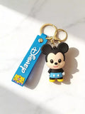 3D PVC Figure Keychain - Mickey and Friends - Chibi Mickey Mouse Blue Shorts