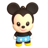 3D PVC Figure Keychain - Mickey and Friends - Chibi Mickey Mouse Blue Shorts