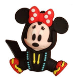 3D PVC Figure Keychain - Mickey and Friends - Minnie Mouse Black Hoodie