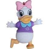 3D PVC Figure Keychain - Mickey and Friends - Daisy Duck Purple Shirt