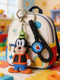 3D PVC Figure Keychain - Mickey and Friends - Goofy Classic Outfit