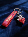 3D PVC Figure Keychain - Mickey and Friends - Mickey Mouse Pilot