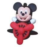 3D PVC Figure Keychain - Mickey and Friends - Mickey Mouse Pilot