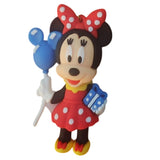 3D PVC Figure Keychain - Mickey and Friends - Minnie Mouse With Balloon Gift