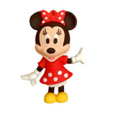 3D PVC Figure Keychain - Mickey and Friends - Minnie Mouse Red Dress
