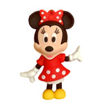 3D PVC Figure Keychain - Mickey and Friends - Minnie Mouse Red Dress