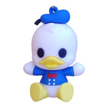 3D PVC Figure Keychain - Mickey and Friends - Chibi Donald Duck Sitting