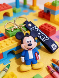 3D PVC Figure Keychain - Mickey and Friends - Mickey Holding Book
