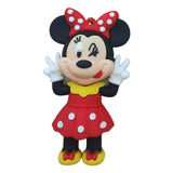 3D PVC Figure Keychain - Mickey and Friends - Minnie Mouse Winking Peace Signs