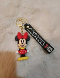 3D PVC Figure Keychain - Mickey and Friends - Minnie Mouse Classic Standing