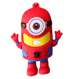 3D PVC Figure Keychain - Minions - Minion Spider-man Outfit