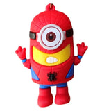 3D PVC Figure Keychain - Minions - Minion Spider-man Outfit