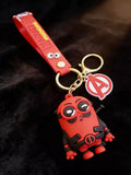3D PVC Figure Keychain - Minions - Minion Deadpool Outfit