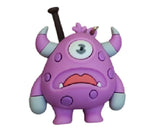 3D PVC Figure Keychain - Monster University - Art Wide Mouth