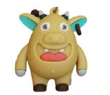 3D PVC Figure Keychain - Monster University - Squishy Wide Smile
