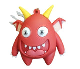 3D PVC Figure Keychain - Monster University - Art Red Horned Winged