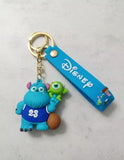 3D PVC Figure Keychain - Monster University - Sulley Mike Basketball Jersey