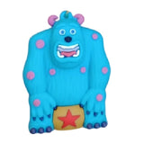 3D PVC Figure Keychain - Monster University - Sulley College Star Belt