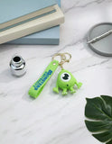 3D PVC Figure Keychain - Monsters Inc - Mike Wazowski Standing