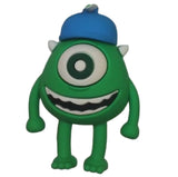 3D PVC Figure Keychain - Monsters Inc - Mike Wazowski Blue Cap