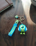 3D PVC Figure Keychain - Monsters Inc - Mike Wazowski Varsity Jacket