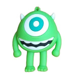 3D PVC Figure Keychain - Monsters Inc - Chibi Mike Wazowski