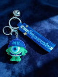 3D PVC Figure Keychain - Monsters Inc - Mike Wazowski MU Cap