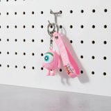 3D PVC Figure Keychain - Monsters Inc - Pink Mike Wazowski