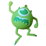 3D PVC Figure Keychain - Monsters Inc - Mike Wazowski Scaring