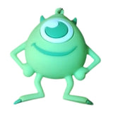 3D PVC Figure Keychain - Monsters Inc - Mike Wazowski Arms Akimbo