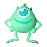3D PVC Figure Keychain - Monsters Inc - Mike Wazowski Arms Akimbo