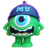 3D PVC Figure Keychain - Monsters Inc - Mike Wazowski MU Cap Variant 2