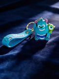 3D PVC Figure Keychain - Monsters Inc - Sulley Mike University Students