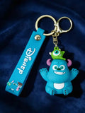 3D PVC Figure Keychain - Monsters Inc - Sulley Mike Stacked