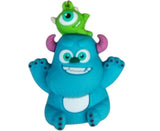 3D PVC Figure Keychain - Monsters Inc - Sulley Mike Stacked