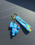 3D PVC Figure Keychain - Monsters Inc - Sulley Holding Boo