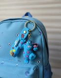 3D PVC Figure Keychain - Monsters Inc - Sulley Holding Boo