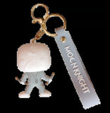 3D PVC Figure Keychain - Moon Knight - Mr Knight Holding Batons