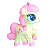 3D PVC Figure Keychain - My Little Pony - Rarity Pink Mane Unicorn