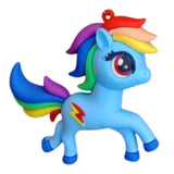 3D PVC Figure Keychain - My Little Pony - Rainbow Dash Trotting