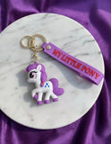 3D PVC Figure Keychain - My Little Pony - Rarity Standing Pose