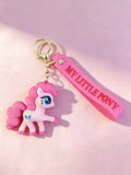 3D PVC Figure Keychain - My Little Pony - Pinkie Pie Playful Pose Variant 2
