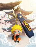 3D PVC Figure Keychain - Naruto - Chibi Crouching Smiling