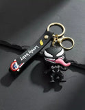 3D PVC Figure Keychain - Pantera Negra Superheroes - Chibi Venom Tongue Out