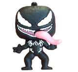 3D PVC Figure Keychain - Marvel - Chibi Venom Tongue Out
