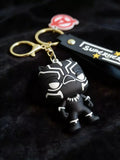 3D PVC Figure Keychain - Pantera Negra Superheroes - Chibi Black Panther